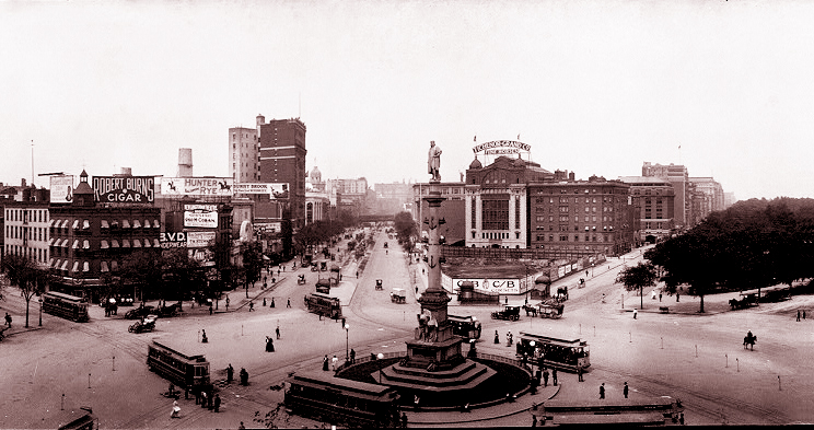 Columbus Circle, New York, 1907