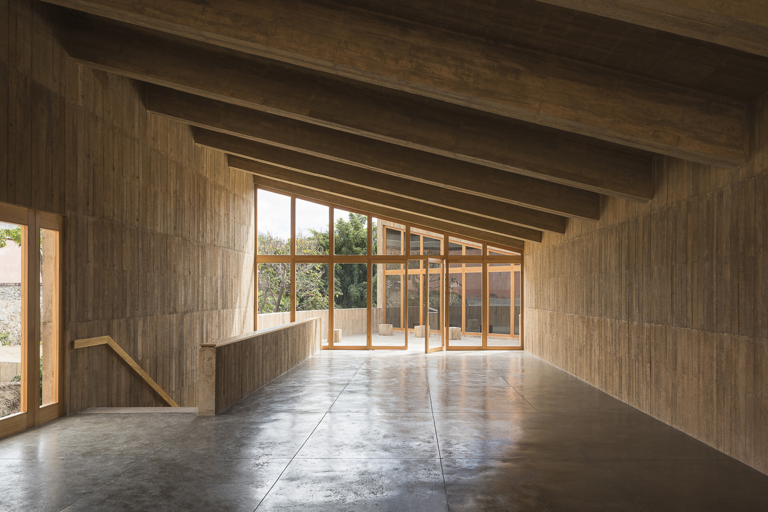 Interior del centro cultural en Oaxaca